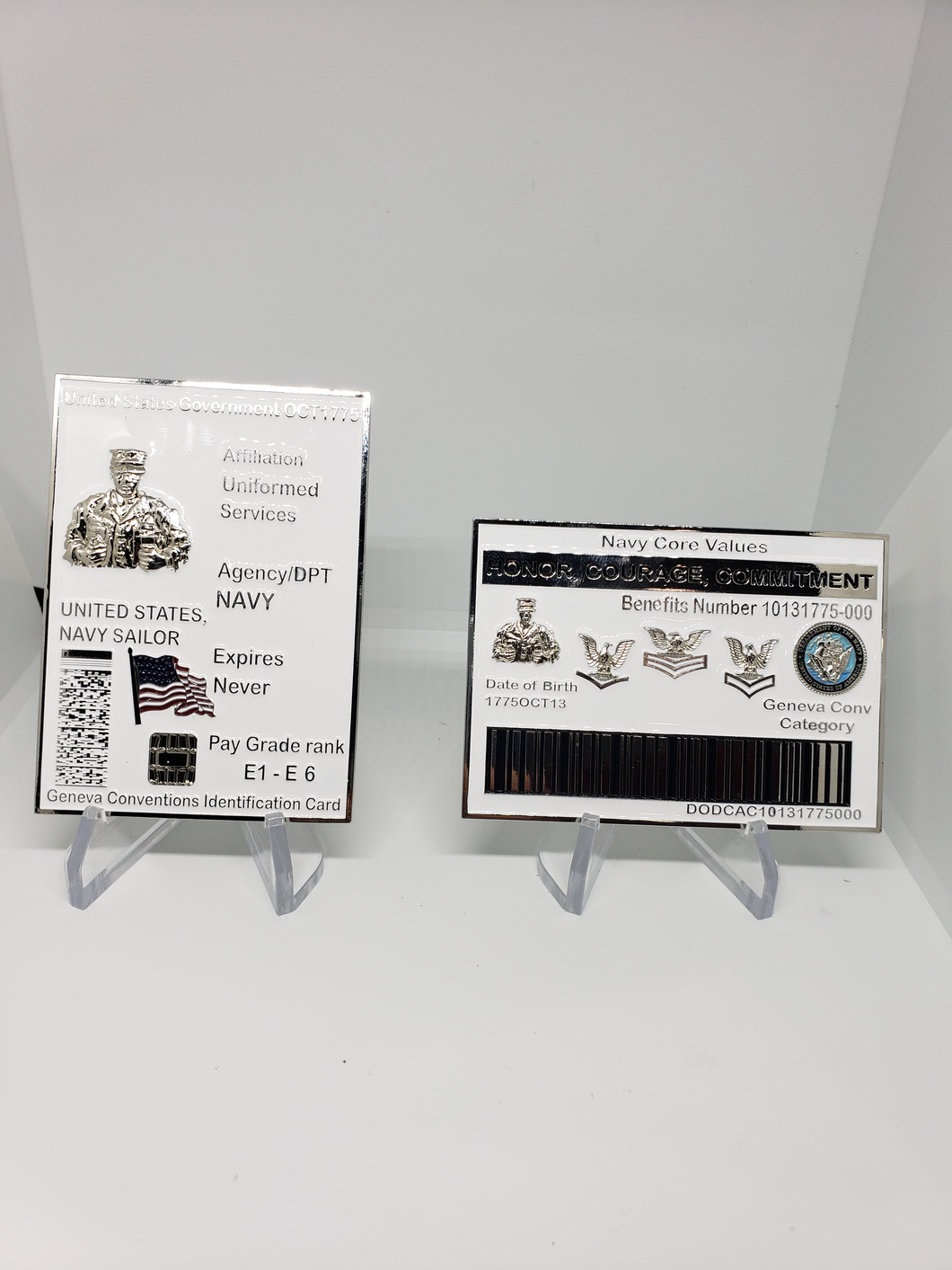 ID CAC classic white coin